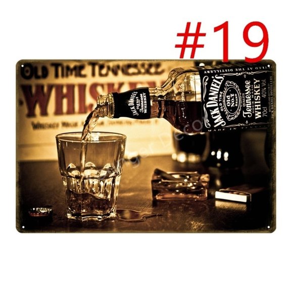 Vintage Whiskey Tin Signs Metal Poster Wall Art - Picture 7 of 8